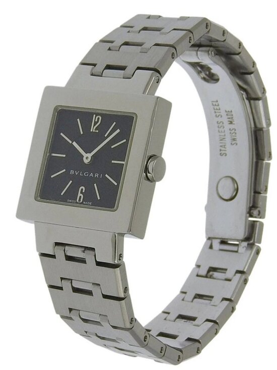 BVLGARI Quadlard Watches SQ22Stainless Steel black blackDial Stainless Ste... main image 7